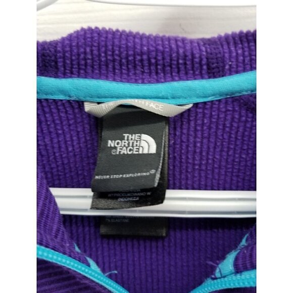 North Face Womens Purple Full Zip Lightweight Hoodie Size M - Picture 3 of 7